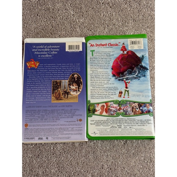 Christmas Movie VHS Lot Dr Seuss Grinch Charlie Brown Muppets(Not tested - Picture 5 of 7